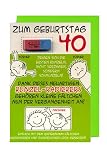 Geburtstagskarte mit Applikation, zum 40.Geburtstag, mit Runzel-Radierer (frech!!)