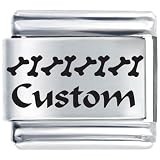 Custom Dog Bones Italian Charms Bracelet Link
