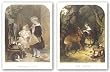 The Pets-Children and Rabbits Set by Sir Edwin Henry Landseer 22"x17.375" Art Print Poster