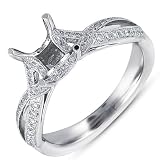 14k .27 Dwt Diamond White Gold Engagement Ring - JewelryWeb