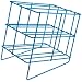 Bel-Art Scienceware 189420000 Poxygrid Pasteur Pipette Wire Can Rack, 7-1/2" Length x 5-1/2" Width x 7-5/8" Height, 4 Places Pipette