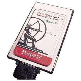 Asante Friendlynet Dual Platform 10BT RJ45 Plug and Play PC Card by Asante
