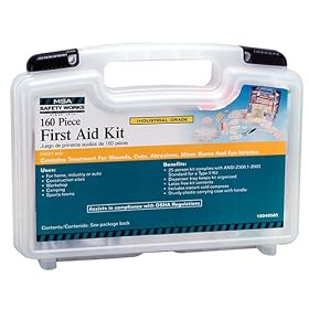 MSA Safety Works 10049585 First Aid Kit, 160-Piece