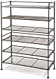 Seville Classics 3-Tier Mesh Utility Shoe Rack, Bronze, 2-Pack