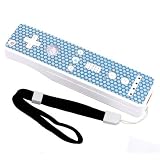 Controller Sticker w/ Wrist Strap for Nintendo Wii, Blue Honeycomb