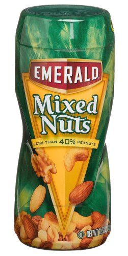 Emerald Nuts Mixed Nuts (less than 40% Peanuts), 11.5-Ounce Canisters (Pack of 4)