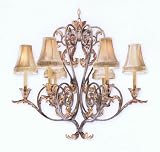 Crescent Court Six Light Chandelier
