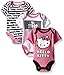 Hello Kitty Baby Girls' 3 Pack Bodysuits