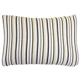 メリーナイト オーガニックコットン入り のびのびパイルボーダー ピロケース(枕カバー)32×52cm ブラウン NE3208-93