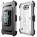 Galaxy S6 Active Case,SUPCASE Full-Body Rugged Holster Case with Screen Protector for Galaxy S6 Active 2015 Release Will Not Fit Galaxy S6 Unicorn Beetle PRO Series - Retail Package (White/Gray)