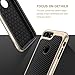 iPhone 7 Plus Case, E LV iPhone 7 Plus Case Cover - PU Leather Slim Protective Case Cover for Apple iPhone 7 Plus - [CARBON BLACK]