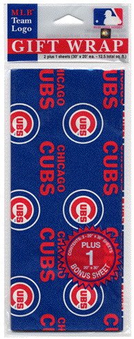 Chicago Cubs Wrapping Paper (Flat w/ Bonus Sheet)