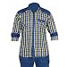 Anry Little Casual Denim Yellow Checkered Shirts for Boys (6-14 Years) RS.499.00