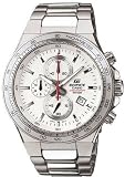 Stainless Steel Edifice Chronograph White Dial