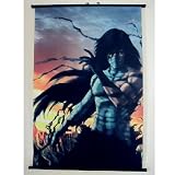 Home Decor Japanese Anime Bleach Kurosaki Ichigo Fiber Fabyic Wall Scroll Painting (DIY Supported)