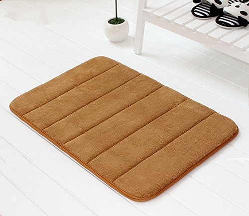 DrhobÂ® New Arrival Luxurious and Soft Absorbent Memory Foam Bathmat with Drhob Free Pen,19-1/2-inch By 36-inch, Khaki