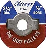 2-1/4 x 1/2 Inch Die Cast Pulley