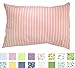 TODDLER PILLOWCASE - 100% Cotton - 200 Thread Count - Soft Percale - Envelope Style - Fits 13x19 Pillows - *PREMIUM PRODUCT Made in Virginia (Pink Stripes)