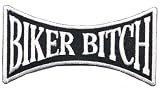 Biker Bitch Logo Iron On Patch