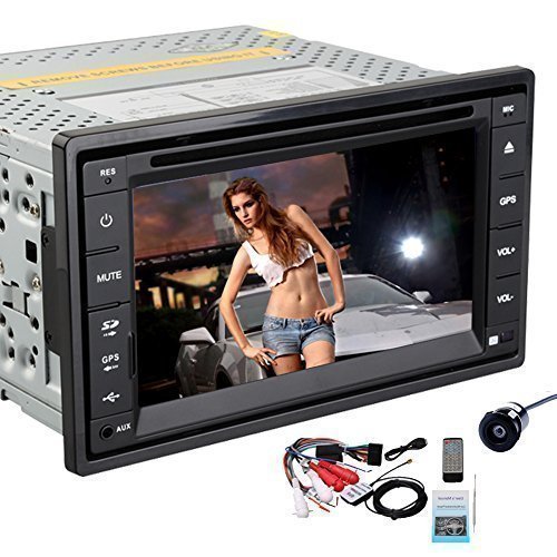 EinCar 2 Din Car Autoradio Stereo In-Dash Head Unit Deck GPS Navigation Steering Wheel Control 6.2-inch HD Touchscreen DVD CD Player Bluetooth FM AM Radio Rearview Camera