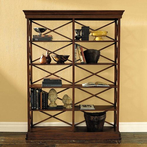 Bourdonnais Double Bookcase Tall Ballard Designs Find SALE