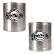 Milwaukee Brewers MLB 2pc Stainless Steel Can Holder Set- Primary Logo by Great American Products