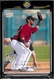 2008 Upper Deck # 307 Emilio Bonifacio (RC) Diamondbacks - MLB Rookie Baseball Trading Card in a Protective Screw Down Display Case