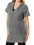 A Pea in the Pod: Short Sleeve Hooded Maternity Sweater A Pea in the Pod: Short Sleeve Hooded Maternity Sweater