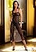 BEAUTY NIGHT FASHION Nachtkleid und String Modell Black Rose (schwarz )