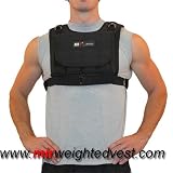 MiR MV 20LBS Adjustable Weighted Vest (WEIGHTS INCLUDED. For both men and women.One size fits all.)