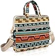 Kayond Canvas Fabric Ultraportable Neoprene 15-15.6 Inch Laptop / Notebook Computer / Macbook Pro / Macbook Sleeve Office Tote Briefcase Carry Case (15-15.6 Inches, Retro)