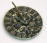 Grapevine Brass Sundial