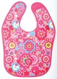 Baby Girl Waterproof Bib. Chip Chip Collection. Print.