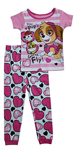 Paw Patrol Little Girls Toddler Short Sleeve Skye Pajama Set (5T)