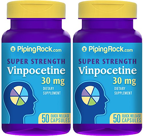 Super-Strength Vinpocetine 30 mg 2 Bottles x 50 Capsules Super-Strength Vinpocetine 30 mg 2 Bottles x 50 Capsules