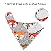 Comfy Care Baby Bandana Bibs for Drooling and Teething, Unisex 4 Pack Gift Set for Boys &Girls, Absorbent Organic Cotton for Cute Baby