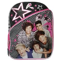 One Direction / 1D 16' Large Pink/Purple/Black Backpack