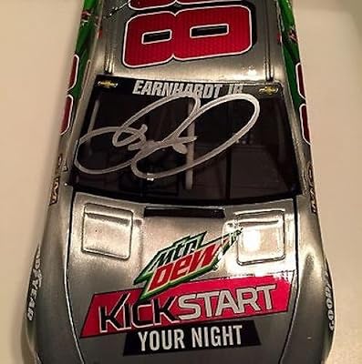 2014 Dale Earnhardt Jr Diet Mountain Dew Kick Start Signed #88 1/24 Diecast Car - Autographed Diecast Cars