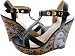 NEW ONE OF A KIND Decoupage Dog Lover Platform Wedge Shoes US 10