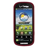 Amzer Silicone Skin Jelly Case for Samsung Continuum SCH-I400 - Maroon Red