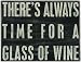 Primitives By Kathy Box Sign, Glass Of Wine