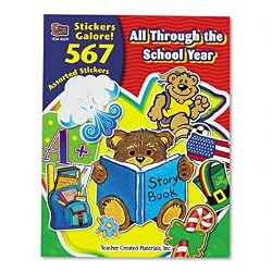 Teacher Created Resources 4229 Teacher Created Resources Sticker Books, All School Year, 567 Stickers/pack