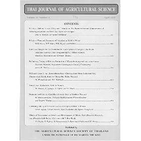 Thai Journal of Agricultural Science by 