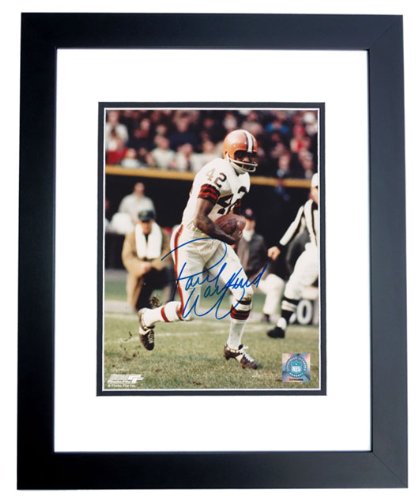 Paul Warfield Autographed Cleveland Browns 8x10 Photo BLACK CUSTOM FRAME at Amazon.com