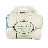 Bumkins Organic Cotton Burp Cloth 2-Pack - Dusty Blue
