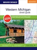 Rand McNally 2nd Edition Western Michigan street guide including Battle Creek, Grand Rapids, Holland, Jackson, Kalamazoo, Lansing, and Muskegon