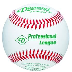 Diamond Professional League Baseball with Non-Raised Seams, Dozen