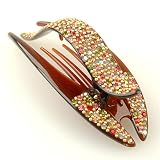 Glaize Rose Garden - Cubitas Avignon Collection (Made in France, Swarovski Crystals, Hair Comb)