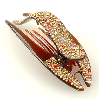 Glaize Rose Garden - Cubitas Avignon Collection (Made in France Swarovski Crystals Hair Comb)