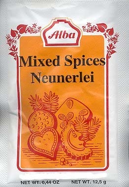Mixed Spices Neunerlei (for Ginger Cake)(lebkuchen) 10g by parthenonfoods.com
